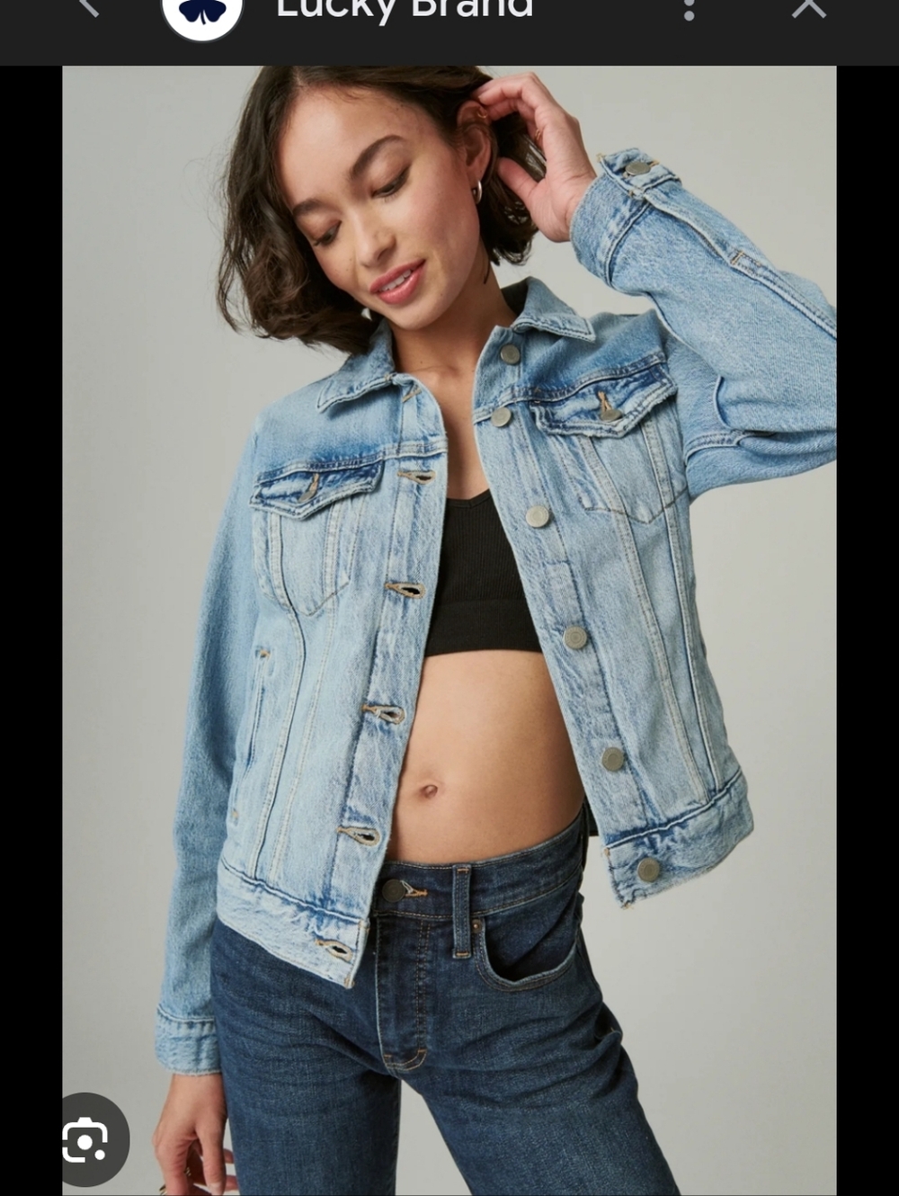 Lucky Brand Denim Jean Jacket Cotton - Size Small